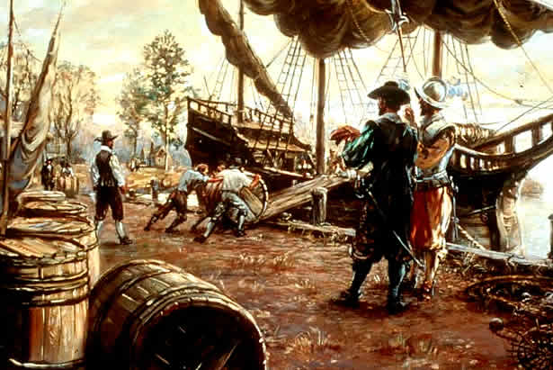 Англичане и французы стали селиться в Америке в XVII веке england colony america