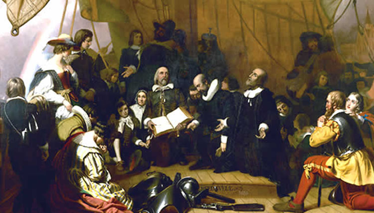 Первые пуритане - Отцы́-пилигри́мы — название первых поселенцев, прибывших для создания новой колонии в Северной Америке piligrims